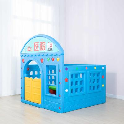 China Hot Selling Plastic Playground New Arrivals Kindergarten Children Min Playhouse Childrens Plastic Playground for sale