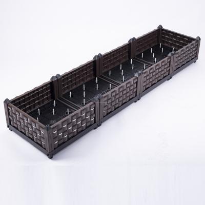 China 2021 DIY Self-watering Plastic Planting Box for Garden Grow Vegetable and Flowers for sale