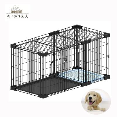 China Breathable Metal Dog Kennel For Sale Wholesale Dog Cage Dog Training Divider Folding Doors for sale