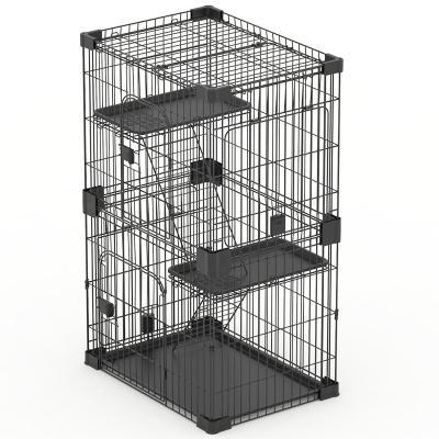 China Large 5 Layer Multi Sustainable Eco Friendly Breathable All Season Cat Cage for sale