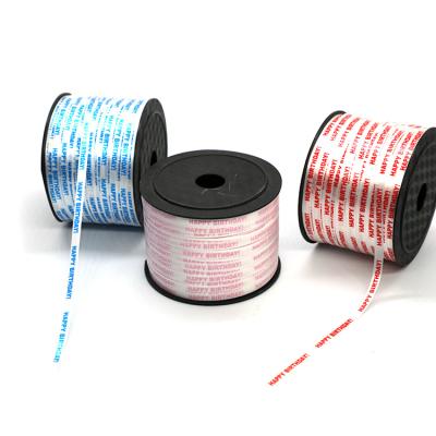 China Printing Ribbon Birthday Party Wholesale Printed Balloon Strap Gift Wrapping Edging Ribbon For Gift Wrap for sale