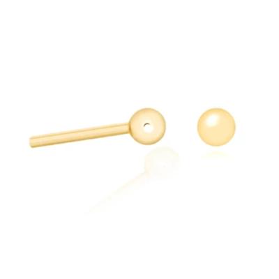 China CLASSIC Everyday Fashion Jewelry 925 Sterling Silver 18K Gold Plated Tiny Ball Stud Earring For Women for sale