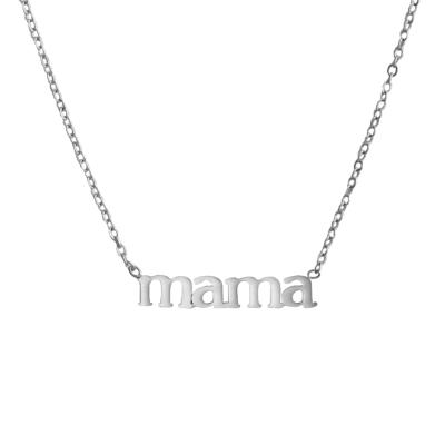 China Wholesale 925 Gold Jewelry 925 Sterling Silver 18k Gold Vermeil Alphabet Mom Trendy Necklace Mother's Day Gift for sale