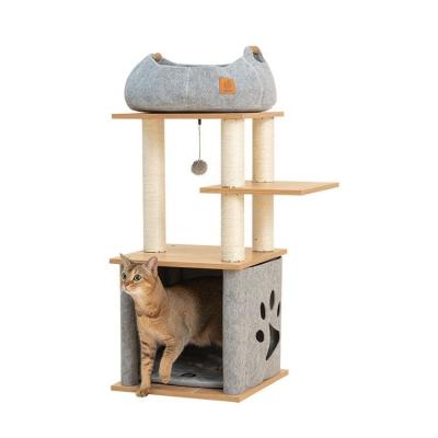 China Viable Newcomer Modern Scratcher Cat Tree Multiple Cats for sale