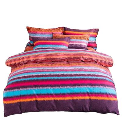 China Bohemian Styles Vintage Nondisposable 100% Cotton Chevron Duvet Cover Set for sale