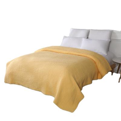 China American Styles 100% Cotton Solid Color High Quality Pure Quilted Bedspread for sale