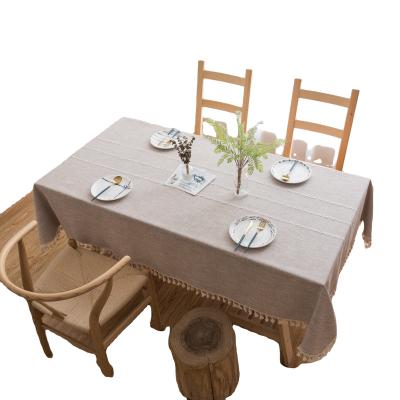 China Oilproof American And Europe Styles Linen Tablecloth For Kitchen Dining for sale