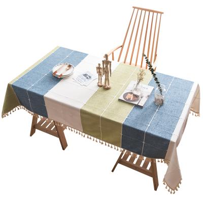 China Oilproof American And Europe Styles Wrinkle-Resistant Linen Dining Table Cover for sale