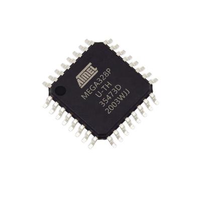 China Standard New Original In Stock ATMEGA328P-AU 8-bit microcontroller AVR 32K flash memory 32TQFP Electronic components integrated chip IC for sale