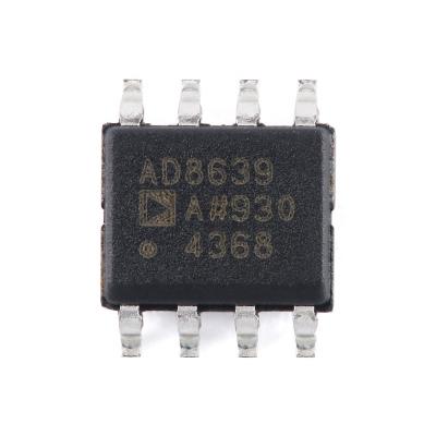 China Standard New Original In Stock AD8639ARZ-REEL7 SOIC-8 16V Self Stabilizing Zero Rail to Rail Operational Amplifier Electronic components for sale