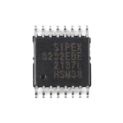 China Standard New Original In Stock SP3232EBEY-L/TR TSSOP-16 3V to 5.5V RS-232 transceiver chip Electronic components integrated chip IC BOM for sale