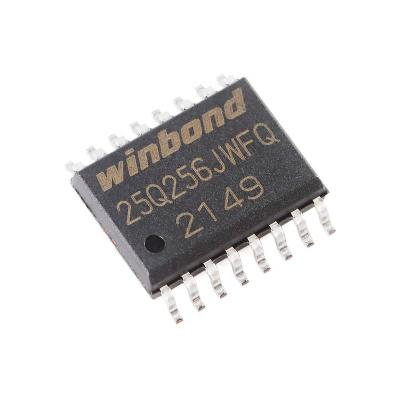 China Standard New Original In Stock W25Q256JWFIQ SOIC-16 1.8V 256M-bit Serial Flash Chip Electronic components integrated chip IC BOM supplier for sale