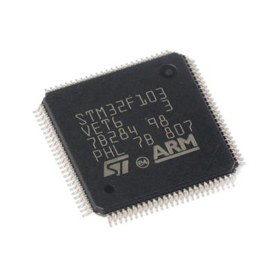 China Standard New Original In Stock STM32F103VET6 32-bit microcontroller CORTEXT3 512K LQFP100 Electronic components integrated chip IC BOM for sale