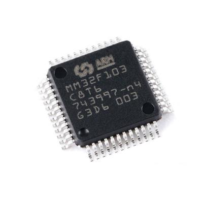 China Standard New Original In Stock MM32F103C8T6 LQFP-48 ARM Cortex-M3 32-bit microcontroller MCU Electronic components integrated chip IC BOM for sale