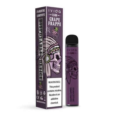 China 800 Puffs Disposable Vape Pod 3.0ml E Liquid Frappe Grape OEM for sale