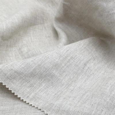 China Stain Resistant High Quality 6*6 Gently Washed 100% Garment Linen Fabric Wholesale Dress Shirt Pants Plain Blanket Shorts for sale