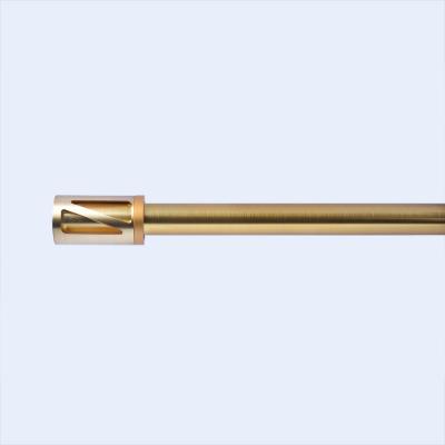 China Diameter 22 mm Metal Curtain Pipe Accessories Gold Shower  Curtain Rod Set For Living Room for sale