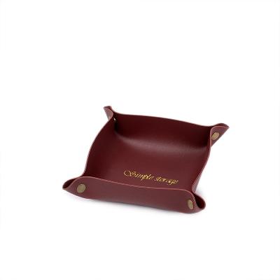 China Tray With Popular Hot Selling Quality PU Dies Tray Jewelry Leather Imperial For Key Coin Change Phone Wallet for sale