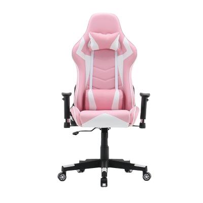 China Quality Adjustable Reliable Ergonomic Swivel Support Swivel Office Gaming Chair Cheap Pink Rotating (Height) For Sale for sale