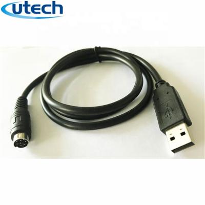 China Original COMPUTER 1.8m 6ft ftdi ft232r usb serial rs232 to mini din 8p cable for sale