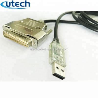 China COMPUTER FTDI USB Track CNC Cable Software Flow Control DB25 Female Proto for sale