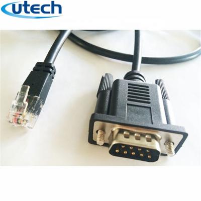 China COMPUTER RS232 DB9M to RJ12 6P Shield Black Adapter Cable For Symbol 2meter for sale