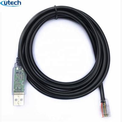 China COMPUTER USB FTDI to RJ45 KPG-46 cable for TM and TK radios, LED data indicator lights, RJ45 connector for sale