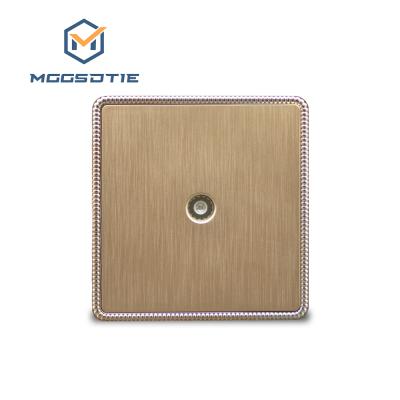 China Multipurpose UK Hospital Wall Switch Panel Hotel Panel Switch UK Wall Switch Door Plate Home Switch Customized Color TV Socket for sale