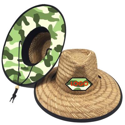 China Wholesale Natural Picture Grass Cloth Patch Print Buy Bulk Men Women Unisex Summer Beach Felt Hat Panama Straw Sun Hat for sale