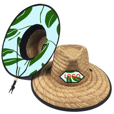 China Wholesale Natural Picture Grass Cloth Patch Print Buy Bulk Men Women Unisex Summer Beach Felt Hat Panama Straw Sun Hat for sale