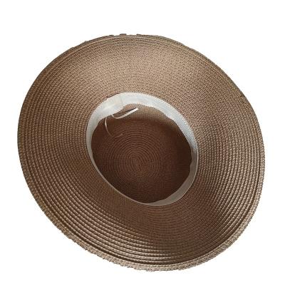 China French Protection Leisure Sun Flat Surface Bow Knot Summer Hat Image Sun Beach Vacation Sun Outdoor Hat for sale