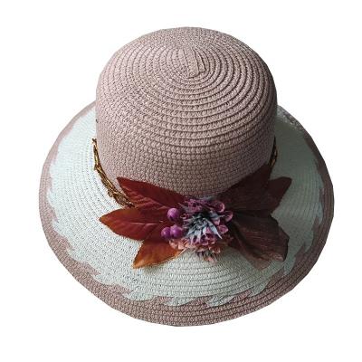 China New Picture Ladies Fisherman Basin Hat Spring And Flower Straw Hat Casual Sun Hat Summer Beach Sun Protection Hat for sale