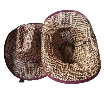 China Picture Straw Hat Summer Men Sun Protection Seaside Beach Outdoor Fishing Hat for sale