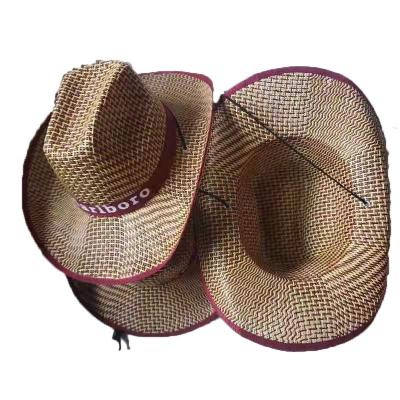 China Summer Men's Sunshade Summer Men's Sunshade Straw Hat Big Brim Breathable Spring Cool Hat Beach Outdoor Cowboy Hat for sale