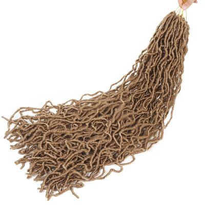 China Synthetic Hair Factory Price Bobbi Nu Locs Crochet Hair Faux Locs Crochet Braids Soft Dread Crochet Hair for sale