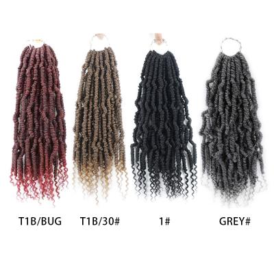 China Heat Resistant Fiber Hair Nubian Twist Braid Hair Spring Twist Bomb Twist Crochet Braiding Hair for sale