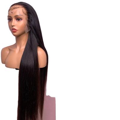 China Silky Straight Wave 13*4 Lace Front Wigs Straight Hair Virgin Hair Wigs Sale for sale