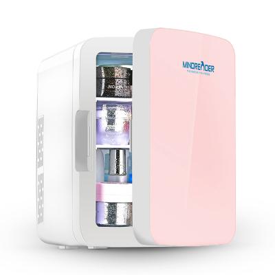 China 10L Portable Cheapest Fridges Thermoelectric Skin Care Fridge Small Cosmetic Make Up Mini Fridge for sale