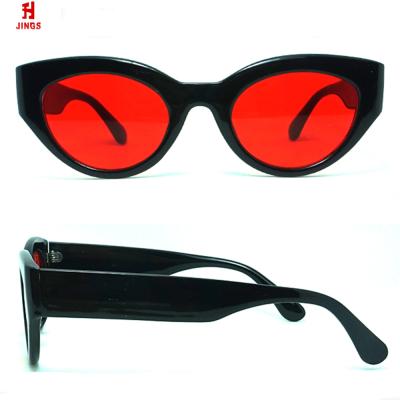 China Fashion Sunglasses Made In China Factory 2020 Fashion Women Cat Eye Sunglasses Red Polarized Lens PC Frame For Ladies for sale