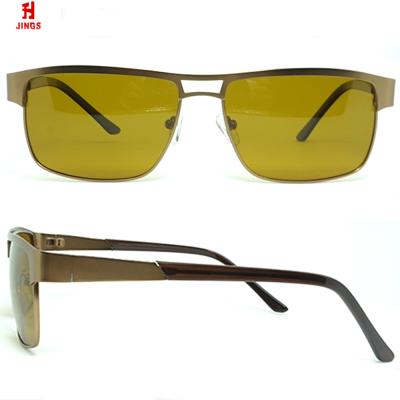 China 2020 custom metal hinge china logo night vision glass sunglasses driving glass metal frame for sale