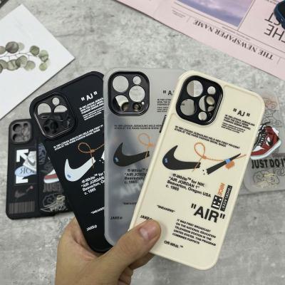 China Custom designer brand cell phone accessories shockproof luxury fashion phone case matte cover for iphone 12 13 pro case xr 11 max for sale