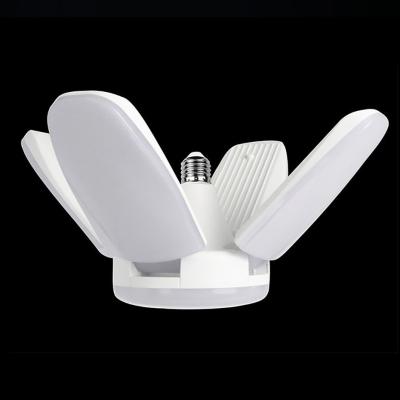 China Foldable Desk 60W LED Fan Blade Pendant Lights No Blink B22 E27 LED Bulb 360 Degree Dimmable Deformable Lamp for sale