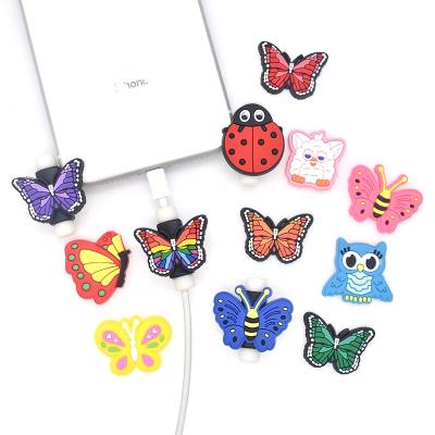 China Cute Promotional Cute Animal Cable Protector For iPhone USB Cable Protector Cord Filler Protector for sale