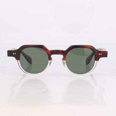 China Clear Fashion Sun Glasses Acetate Frame Sunglasses For Men for sale