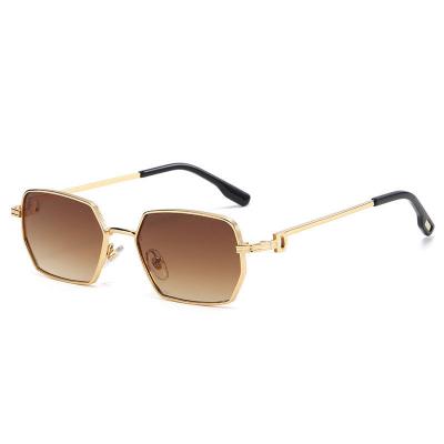 China Hot Selling Men's Driving Sunglasses Durable Big Frame Irregular Trend Sunglasses Retros for sale