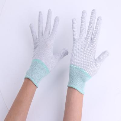 China Palm Dipped Lightweight White Palm Dipped Anti Static Safety Working Gloves for sale