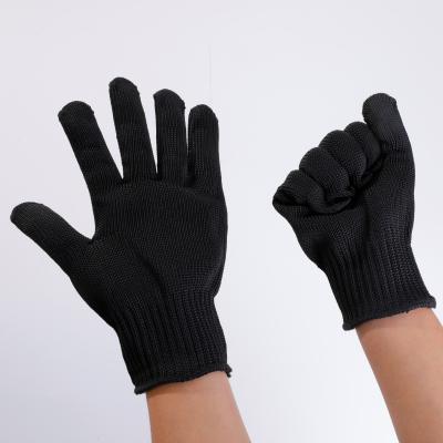 China Protective Food Grade Handling Processing Clothing Cutting Work Safety Custom Cutting Top Quality Black Level 5 Resistant Gloves for sale