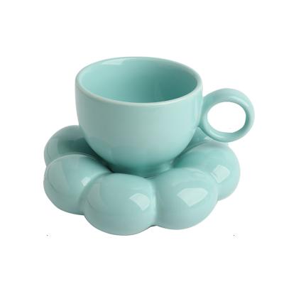 China Ins Style Coffee Mug Cup Viable Lightweight Luxury Afternoon Tea Cups With Saucer Ceramic Drinkware Mugs for sale