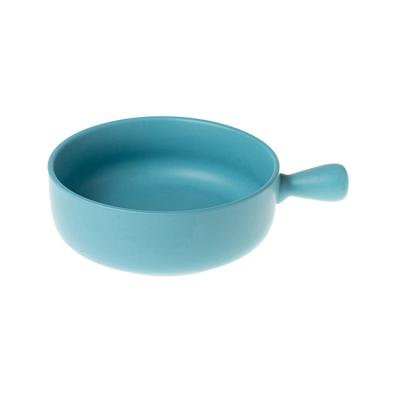 China Viable creative household ceramic tableware with handle instant binaural cheese dish dish noodle soup bowl cooking tray for sale