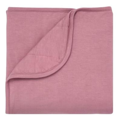 China Silky Smooth 3% Spandex 97% Bamboo Blanket Quilted Rayon Baby Blanket Jersey Anti-Static for sale